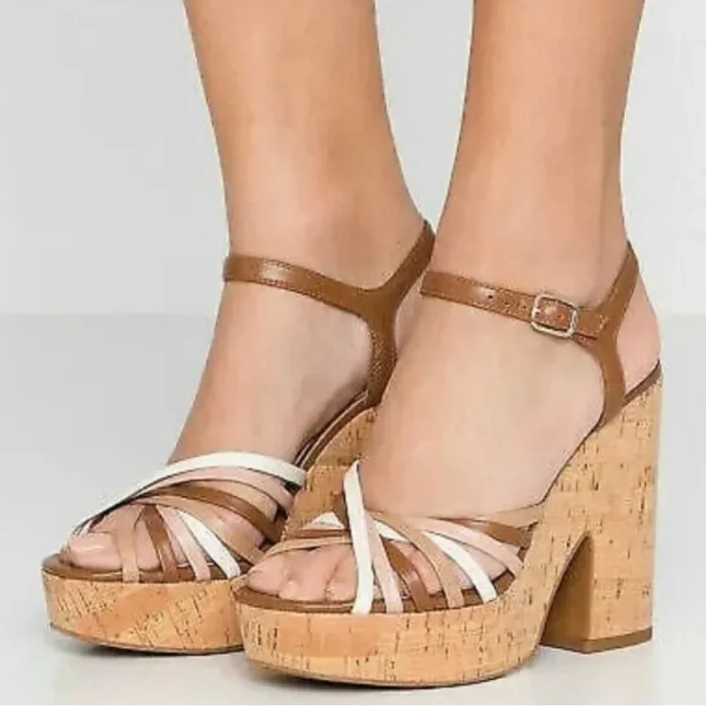 KATE SPADE Glow Multi Toast‎ Platform Sandals